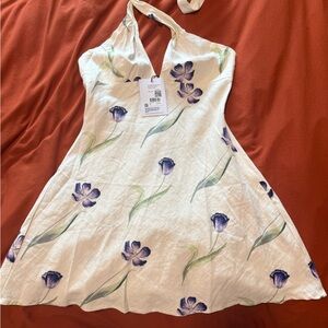 Princess Polly White and Purple Floral Dress